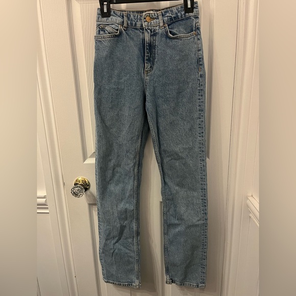 Zara Classic Blue high waisted Jeans - Picture 2 of 12